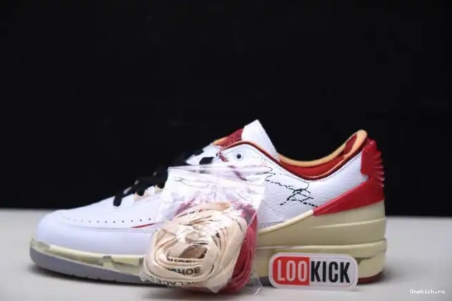 One Kick White 2 Low Retro Red Off-White Jordan SP DJ4375-106 0625